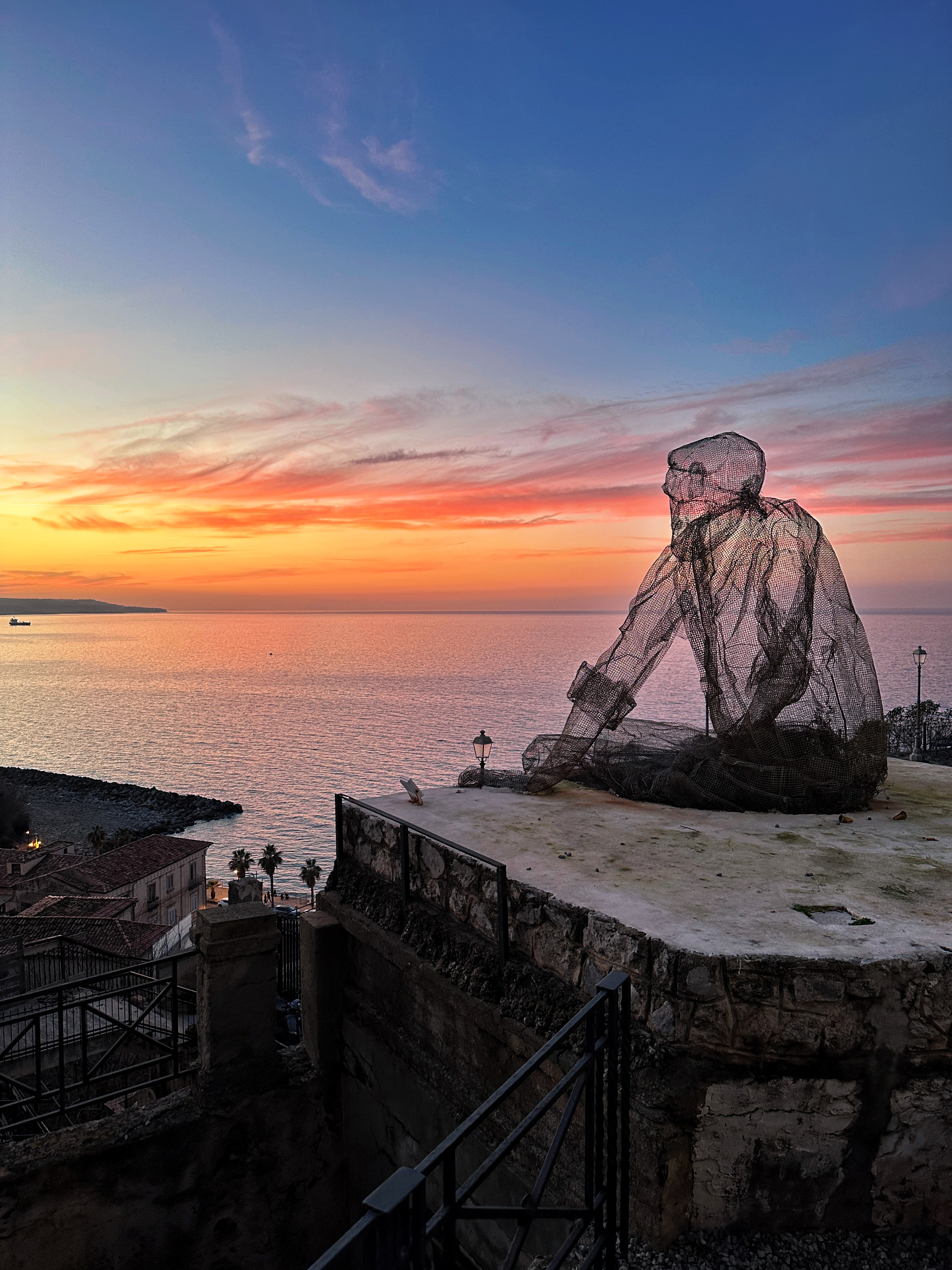 Pizzo — veduta aerea del borgo sul mare, Pizzo Calabro